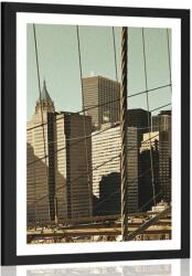 Dovido Poszter paszpartuval Manhattan - 20x30 silver