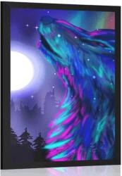 Dovido Poszter farkas hold - 40x60 silver