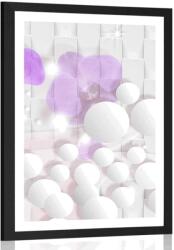 Dovido Poszter paszportuval orchidea absztrakt háttéren - 40x60 silver