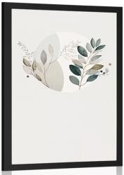 Dovido Poszter boho növénykék körben. - 30x45 black
