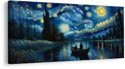 Dovido Kép csillagos éj a folyónál - 80x40