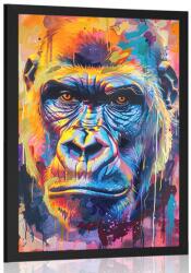 Dovido Poszter gorilla festmény utánzata. - 40x60 black