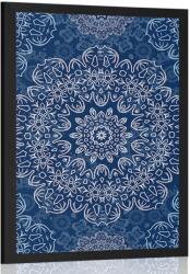 Dovido Poszter kék Mandala absztrakt mintával - 60x90 black