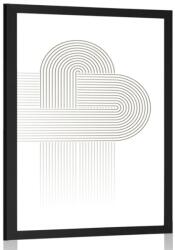 Dovido Poszter összekötött szivárványok Mid-Century. - 30x45 silver