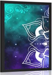 Dovido Poszter modern Mandala része keleti mintával - 40x60 black