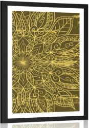 Dovido Poszter paszpartuval, mandala textúra. - 30x45 no frame