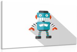 Dovido Kép kék robot fehér háttéren - 60x40