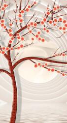 Dovido Öntapadó tapéta modern fa absztrakt háttéren - 147x270