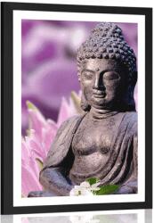 Dovido Poszter paszportuval békés Buddha - 40x60 silver