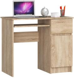 AKORD Birou calculator PIKSEL cu sertar, dulap si raft tastatura, stejar sonoma, 90 cm (AK-38161382)