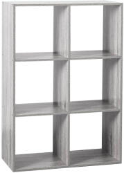 5five Simple Smart Etajera 5Five Mix n'Modul cu 6 compartimente din PAL, 68x32x101 cm, gri (JJ-138909A) Biblioteca