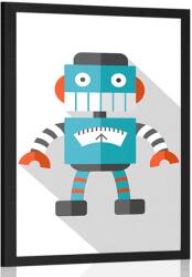 Dovido Poszter kék robot fehér alapon - 20x30 no frame