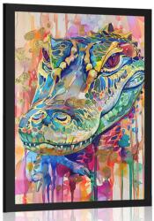 Dovido Poszter krokodil festmény utánzata. - 30x45 black