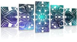 Dovido 5 részes kép modern Mandala keleti mintával - 100x50