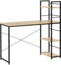 Sersimo Birou cu rafturi laterale si blat MDF, cadru metalic, 120x48x122 cm (HF-0047)