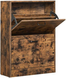 VASAGLE Dulap pentru pantofi VASAGLE cu 2 usi rabatabile, 8-12 perechi, maro rustic (EZ-LBC02BX) Pantofar