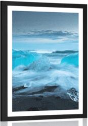 Dovido Poszter paszportuval jégtáblák - 30x45 white
