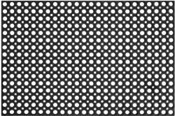 Sersimo Covor de intrare perforat din PVC antiderapant, 60x90 cm, negru (HA-7536) Pres