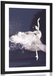 Dovido Poszter paszportuval szenvedélyes balerina tánc - 20x30 white