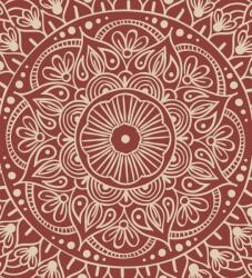 Dovido Tapéta Mandala bordó háttéren - 245x270