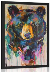 Dovido Poszter medve festmény utánzata - 20x30 silver