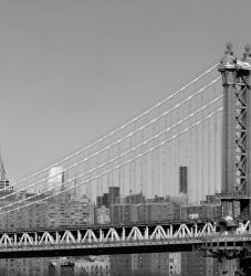 Dovido Öntapadó fotótapéta fekete fehér felhőkarcolók New York-ban - 245x270