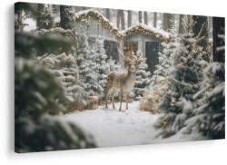 Dovido Kép karácsonyi szarvas az erdőben - 40x30