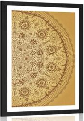 Dovido Poszter paszportuval díszítő Mandala csipkével - 20x30 black