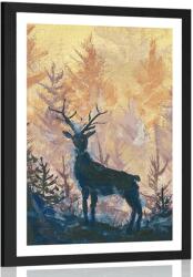 Dovido Poszter paszportuval művészeti erdei festmény - 20x30 no frame