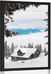 Dovido Poszter fa kunyhó a hegyekben - 40x60 black