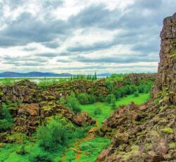 Dovido Öntapadó fotótapéta Thingvellir Nemzeti Park - 294x270