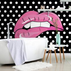 Dovido Öntapadó tapéta pop art rózsaszín ajkak - 539x363