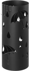 SONGMICS Suport pentru umbrele SONGMICS din metal, cu tava si carlige, negru (EZ-LUC024B01) Pantofar