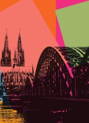 Dovido Tapéta Köln város digitális illusztrációja - 196x270