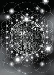 Dovido Tapéta varázslatos fekete fehér Mandala - 196x270