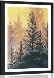 Dovido Poszter paszportuval művészi festészet - 30x45 black