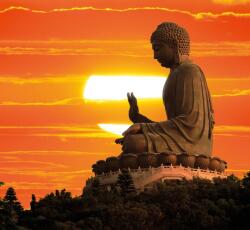 Dovido Tapéta Buddha szobor naplementénél - 294x270