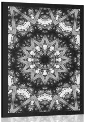 Dovido Poszter Mandala érdekes elemekkel fekete fehérben - 20x30 no frame