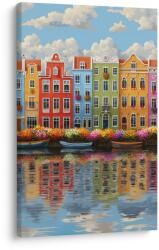 Dovido Kép városi varázs a vízen - 80x120