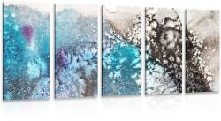 Dovido 5-részes kép vizfestmény absztrakció - 150x75
