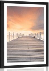 Dovido Poszter paszportuval régi fa móló - 60x90 white