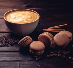 Dovido Öntapadó fotótapéta kávé és csokoládé macaroons - 294x270