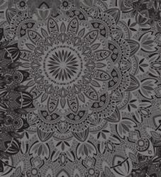 Dovido Tapéta stílusos Mandala fekete fehérben - 245x270