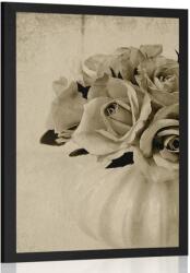 Dovido Poszter rózsák vázában szépia kivitelben - 20x30 no frame