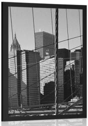 Dovido Poszter Manhattan híd New Yorkban fekete fehérben - 40x60 no frame