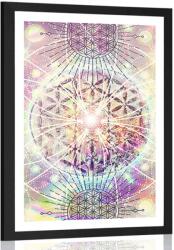 Dovido Poszter paszpartával: Mandala érdekes kivitelben. - 30x45 no frame