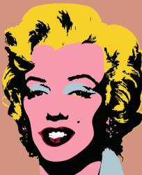 Dovido Tapéta pop art Marilyn Monroe barna háttéren - 294x270