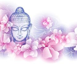 Dovido Öntapadó tapéta Buddha virágok között - 245x270