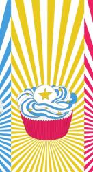 Dovido Öntapadó tapéta pop art cupcakes - 147x270
