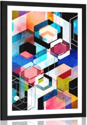Dovido Poszter paszportuval absztrak geometria - 30x45 no frame